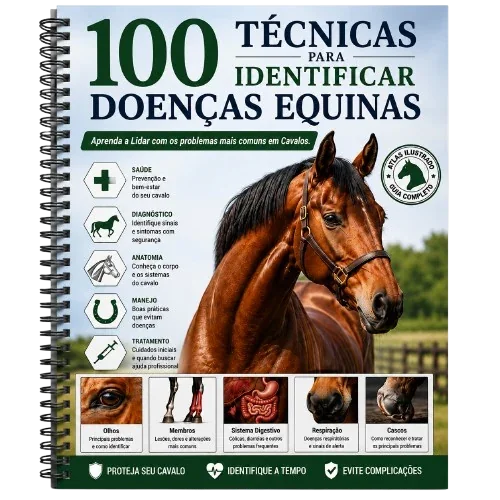 Cartilha +100 Técnicas para Identificar Doenças Equinas